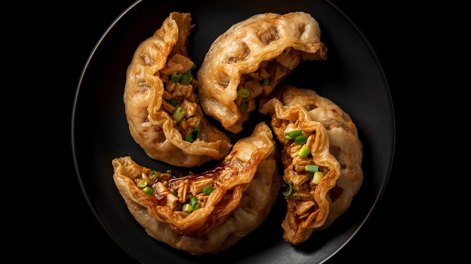 Gyoza with chicken and ginger